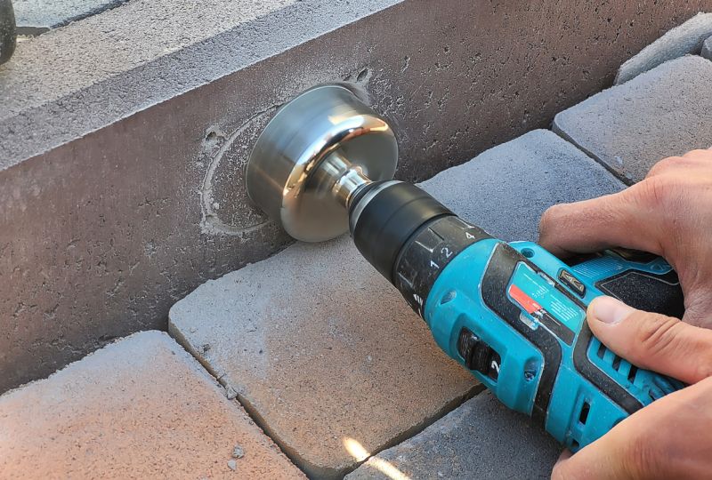 Sidewalk Drilling